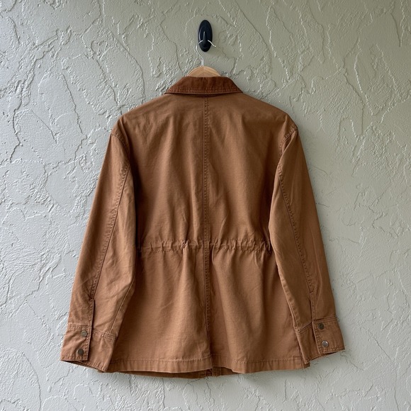 Universal Thread Women's Size XS Brown 100% Cotton Zip Utility Anorak Jacket NEW - Picture 2 of 13